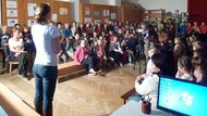 Výjazdové podujatie trenčianskej knižnice pre žiakov ZŠ na Bezručovej ulici v Trenčíne